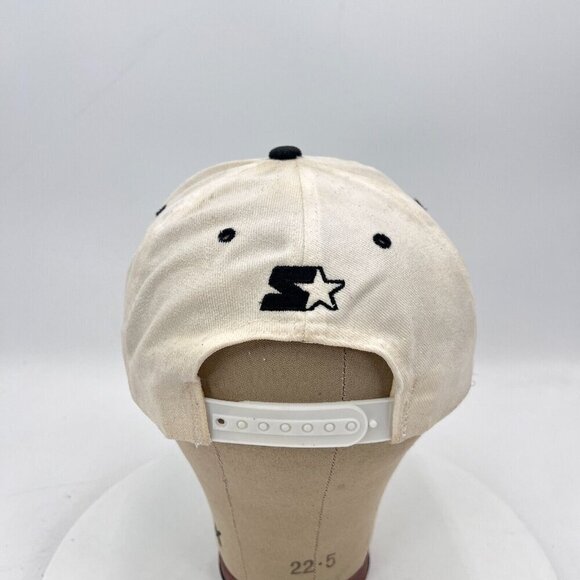 NBA Eastern Conference Chicago Bulls Starter White Black Snapback Hat - Picture 3 of 9